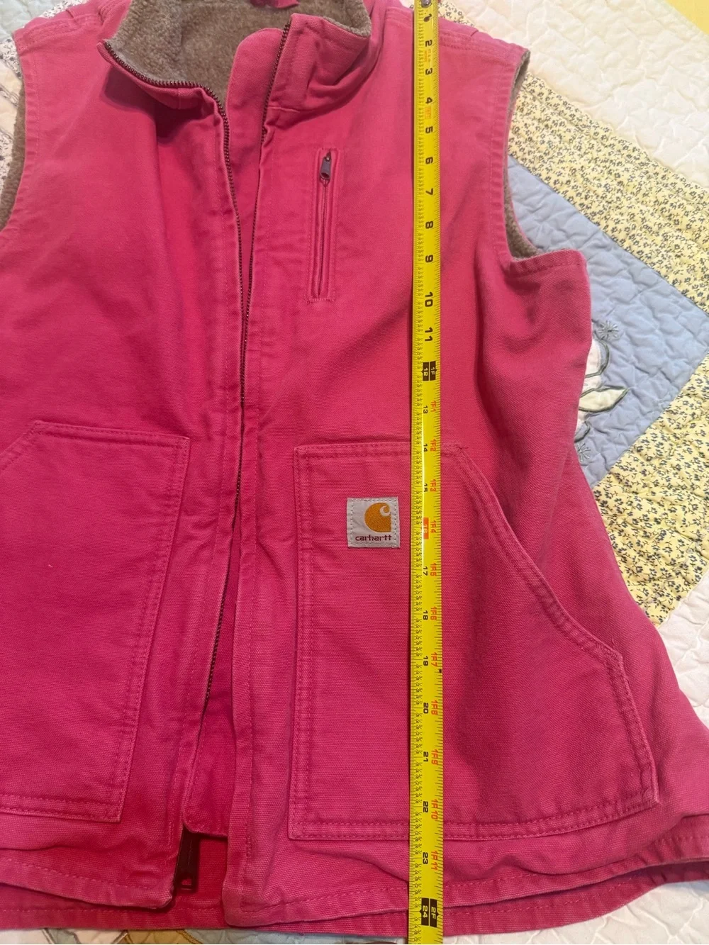 Women’s Vintage Rare Pink Carharrt Vest